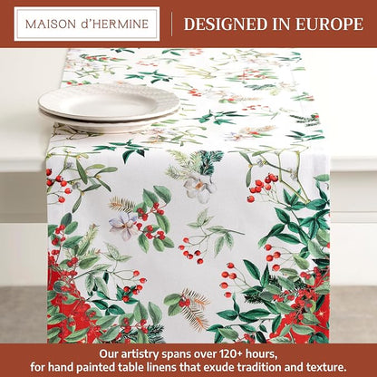Maison d' Hermine Table Runner 100% Cotton 14.50" x 72" | Table Runners 72 - Image 2