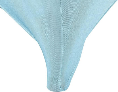 LZY Spandex Fitted Stretch Table Cover for 6 ft or 4ft or 8ft Folding Table, Rectangular Cocktail Tablecloth, Perfect for Party or Banquet
