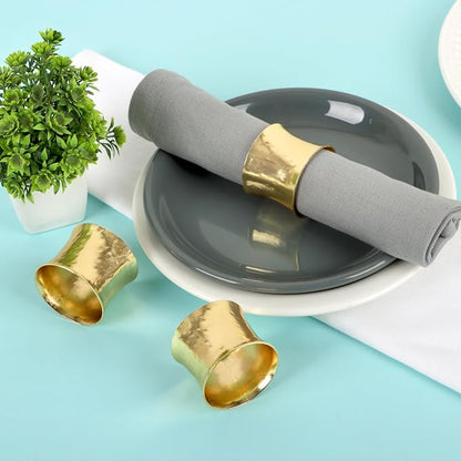 Premium Iron Napkin Rings Set of 12, Stylish Iron Napkin Ring - Image 3