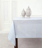 Solino Home Light Blue Linen Tablecloth 60 x 120 Inch - 100% Pure Linen Hemstitch Table Cloth for Rectangle Tables - Classic Hemstitch, Machine Washable Tablecloth for Winter, Spring, Easter