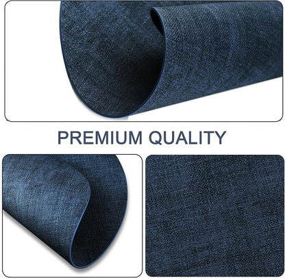 Round Faux Leather Placemats and Coasters, Reversible Heat Resistant Non-Slip - Image 5