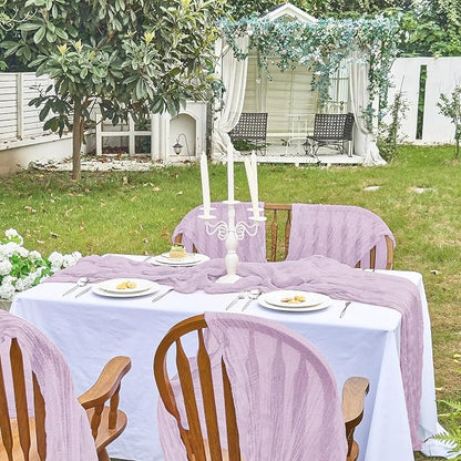 IVAPUPU Purple Table Runner 120 Inch - Image 7