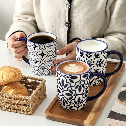 HASENSE Coffee Mugs Set of 6, 16OZ Ceramic Coffee Mugs - Image 7
