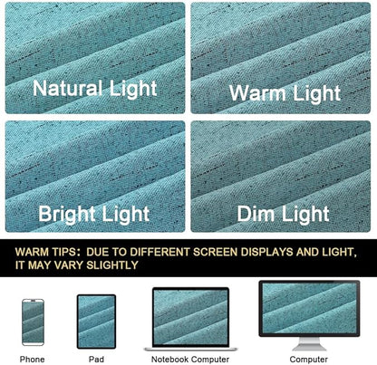 PrinceDeco 100% Blackout Curtains 64 inch Long 2 Panels Full Blackout Curtains for Classroom Thermal Insulated Curtains 64" Long Noise Reducing Window Treatment Drapes for Gym Room,Teal Blue