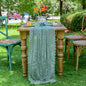 vctops Green Lace Table Runner 120 inch 10FT Floral Embroidered Boho Farmhouse by vctops