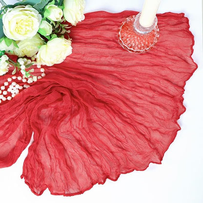6 Pack Red Table Runner Cheesecloth 10Ft Gauze Cheese Cloth Table Runner 35x120 - Image 7