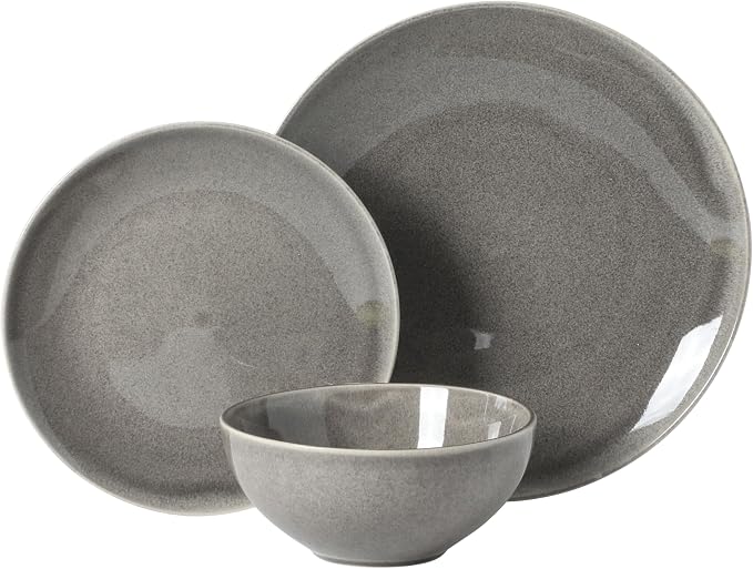 Gibson Elite Castle Peak Plates and Bowls Set, 12-Piece Dinnerware Set - Image 6