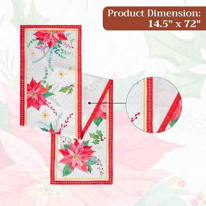 Maison d' Hermine Table Runner 100% Cotton 14.50" x 72" | Table Runners 72 - Image 7