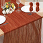 2 Pack Cheesecloth Table Runner 10Ft Christmas Gauze Boho Table Runners by Home