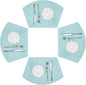 SHACOS Wedge Placemats Set of 4 Woven Vinyl Round Table Placemats Wipe Clean Round Table Mats Indoor Outdoor, Blue