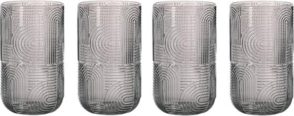 Glaver's Smoke Highball Drinking Glasses, 17 Ounces, Cocktail Bar Vintage - Image 4