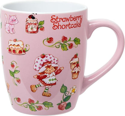 Silver Buffalo Strawberry Shortcake Berry Vines, Ceramic Mug, 25oz | Jumbo Size by SilverBuffalo