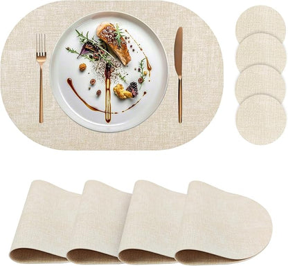 Faux Leather Placemats Set of 4 by yuuzue