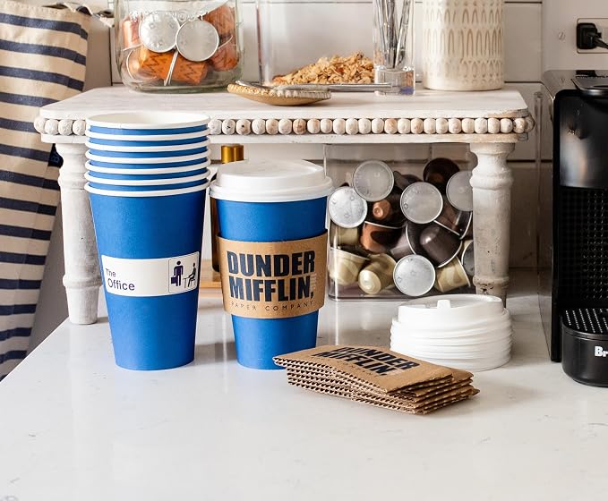 Silver Buffalo The Office Dunder Mifflin Logo, Paper Travel Cup, 16oz | - Image 8