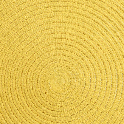 SHACOS Round Braided Placemats Set of 8 Washable Table Mats 15 inch Round - Image 4
