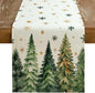 Christmas Table Runner 13x60 Inch, Xmas Tees Snowflakes Holiday Decorative by GEEORY