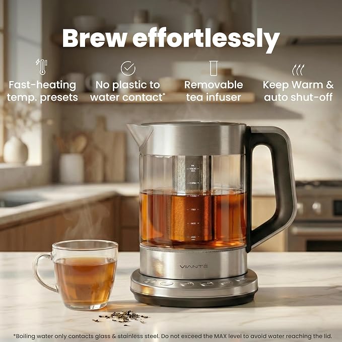 Viante Alba Electric Tea Kettle - Image 3