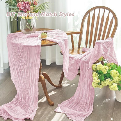 IVAPUPU Pink Table Runner 120 Inches - Image 5