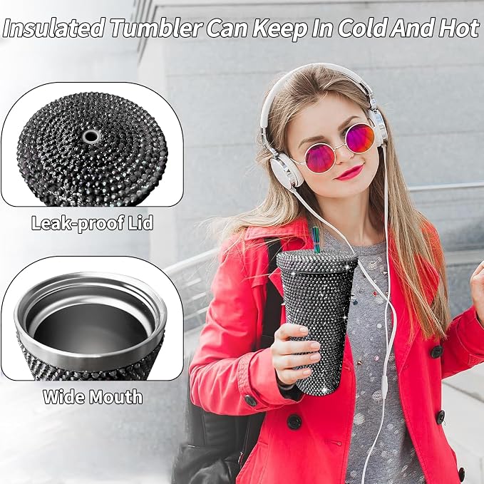 26oz Bling Rhinestone Tumbler - Image 3