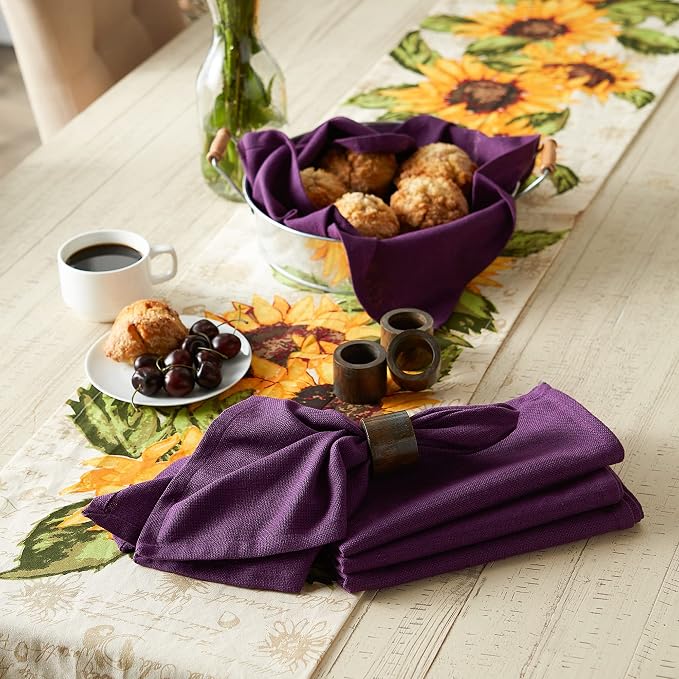 DII Variegated Tabletop Collection, Napkin Set, 6 Piece - Image 5