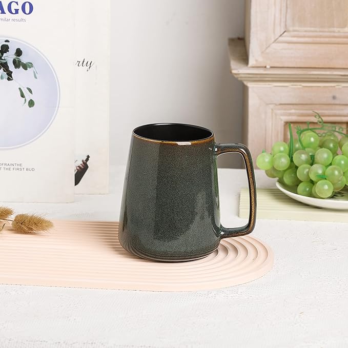 Large Ceramics Coffee Mugs, 24 oz, Large Handle Design, Extra Large Tea and - Image 3