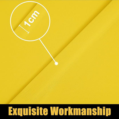 Smiry Rectangle Picnic Table Cloth, Waterproof Elastic Fitted Tablecloths for 4 Foot Tables, Washable Polyester Table Cover for Camping, Indoor and Outdoor (Yellow, 30"x48")