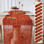 12 Pack Terracotta Fall Cheesecloth Table Runners, 120 Inch 10Ft Orange Gauze by YARGEZON