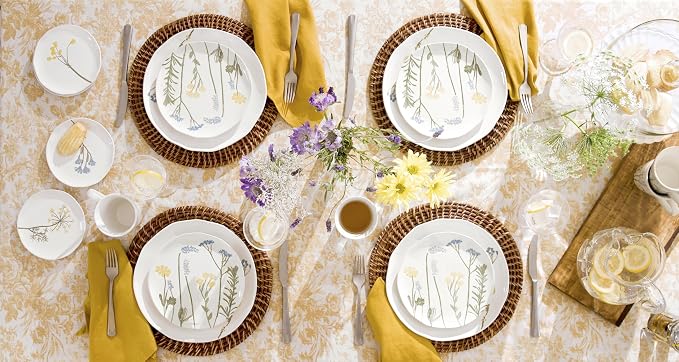 Lenox Wildflowers 4-Piece Tidbit Plates, Dessert Plate Set - Image 8