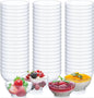 150 Pcs 3 oz Mini Dessert Bowls Small Appetizer Dessert Cups Reusable Mini Clear Plastic Bowls Small Party Serving Cups for Mousse, Puddings, Appetizers, Condiments, Snacks,ketchup, Soy, BBQ, Party