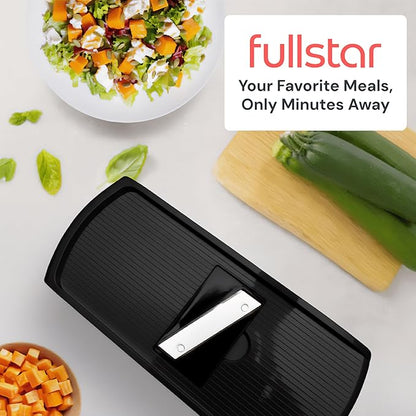 Fullstar The Original Pro Chopper - Vegetable Chopper and Spiralizer, Food Chopper with Container, Fruit Slicer, Kitchen Gadgets & Gifts, Home Essentials (8 in 1, Black)