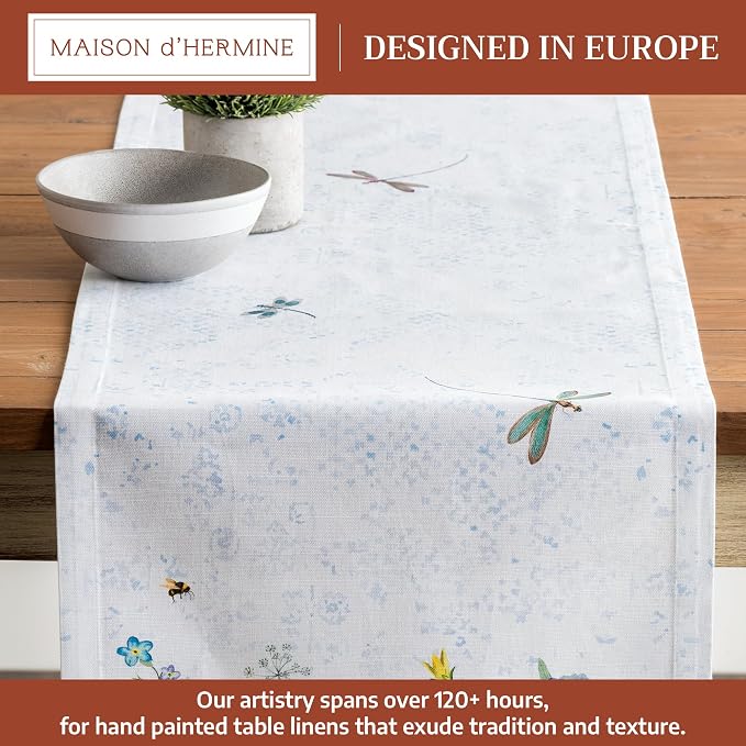 Maison d' Hermine Table Runner 100% Cotton 14.50" x 108" | Table Runners 108 - Image 2