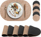 Faux Leather Placemats Set of 6 by yuuzue