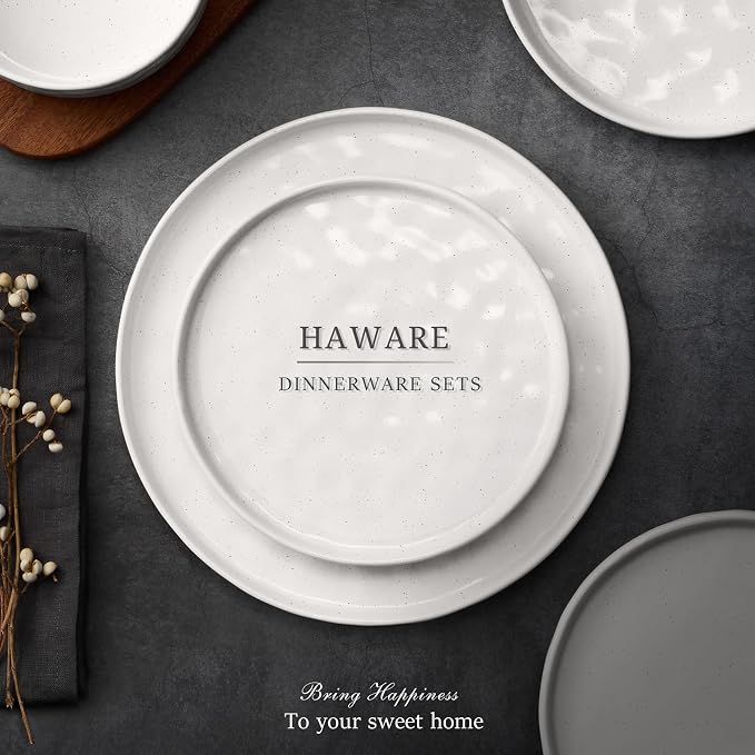 HaWare Dinnerware Sets, 6-Piece Plates and Bowls Set - Image 7