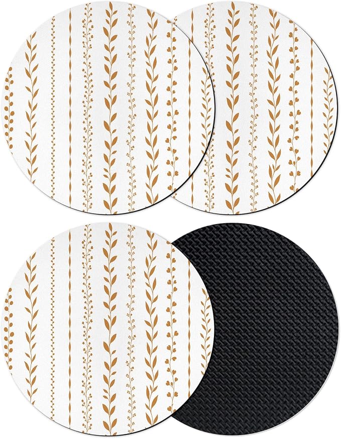 Modern Minimalist Art Coasters Set of 4, Absorbent Coasters by Unknown