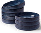 famiware Star 8.25" Pasta Bowls Set of 8, Bowl Plates, Nebulas Blue | Microwave by Famiware
