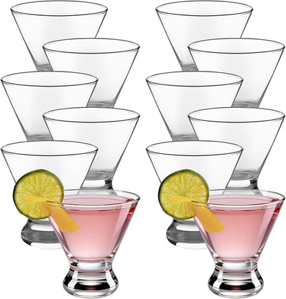 Libbey Cosmopolitan Stemless Martini Glasses Set Of 12, Dishwasher Safe Holiday by Libbey