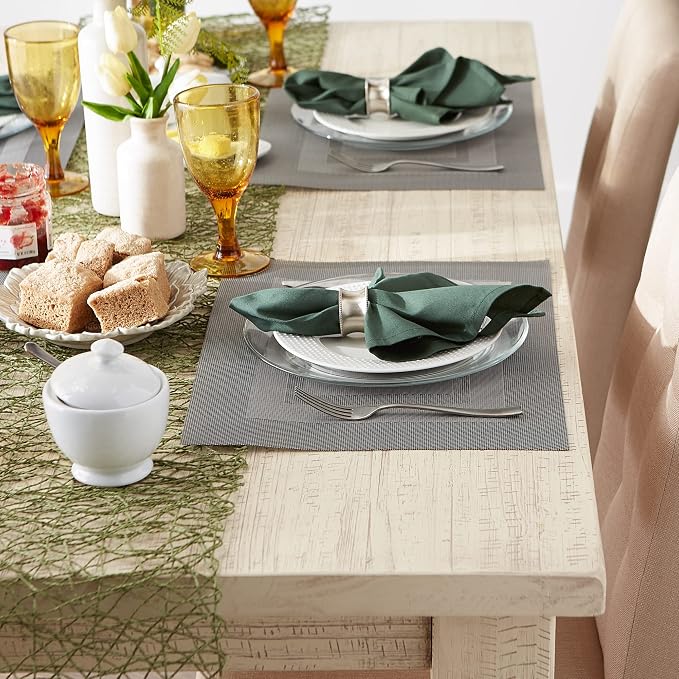 DII PVC Tabletop Collection Woven Indoor/Outdoor, Placemat Set, 6 Piece - Image 6