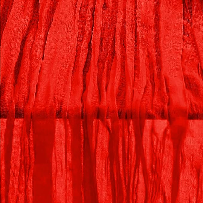 6 Pack Red Cheesecloth Table Runner 35x120 Inch 10Ft Rustic Gauze Cheese Cloth - Image 6