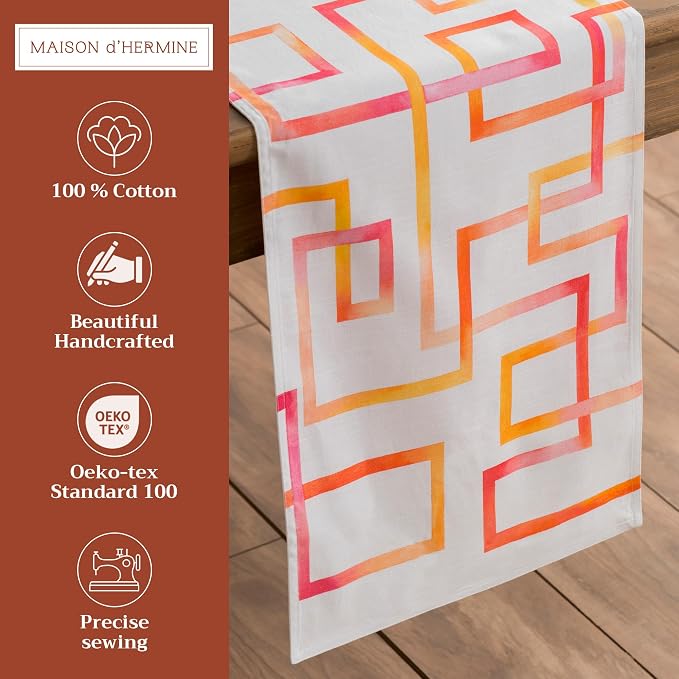 Maison d' Hermine Table Runner 100% Cotton 14.50" x 108" | Table Runners 108 - Image 2