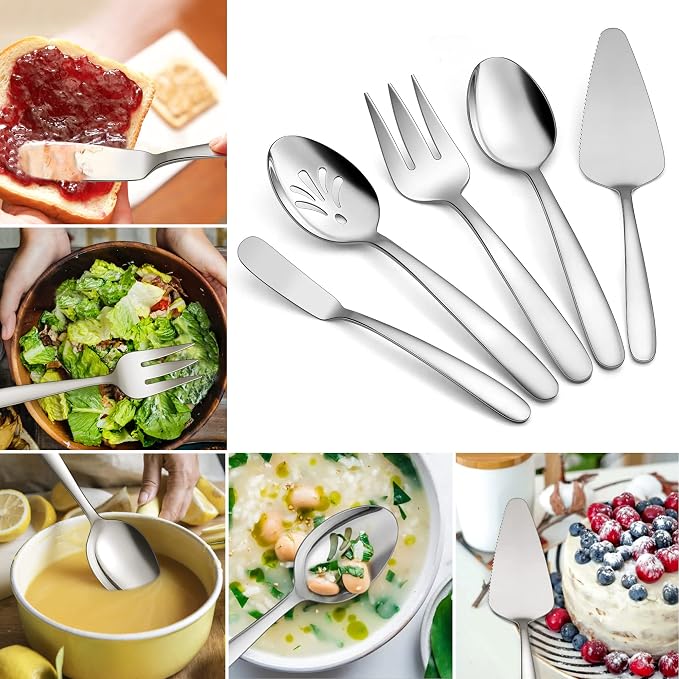 LIANYU 65-Piece Heavy Duty Silverware Set - Image 4
