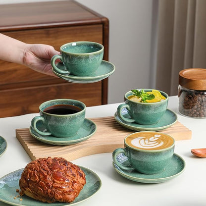 Henten Home Ceramic Latte Cups - Image 3