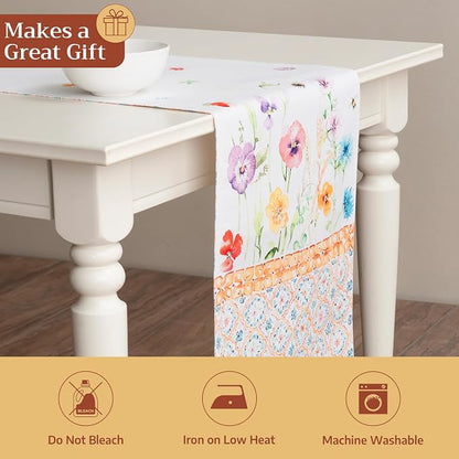 Maison d' Hermine Table Runner 100% Cotton 14.50" x 72" | Table Runners 72 - Image 5