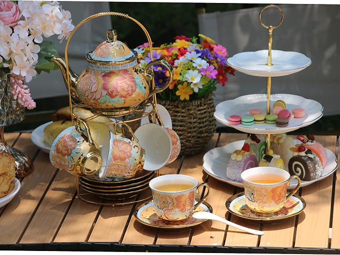 20 Pieces Porcelain Tea Set - Image 3