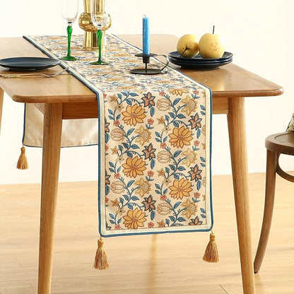 Designer French Linen Table Runner, Dining Table, Thanksgiving - Image 2