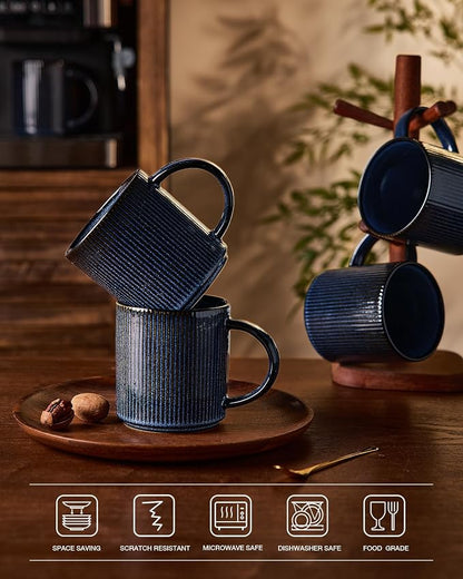 famiware Coffee Mug Set for 8, Star 16 oz Catering Mugs Cup Set - Image 7