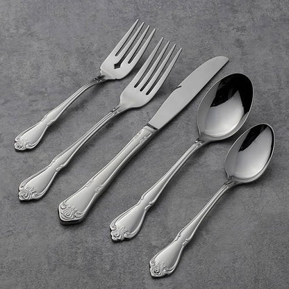 Oneida B552004C True Rose Everyday Flatware Dinner Spoons, 6.75" L x 1.6" W - Image 3
