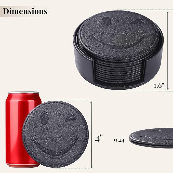 Coasters for Drinks Set of 6 - Image 6