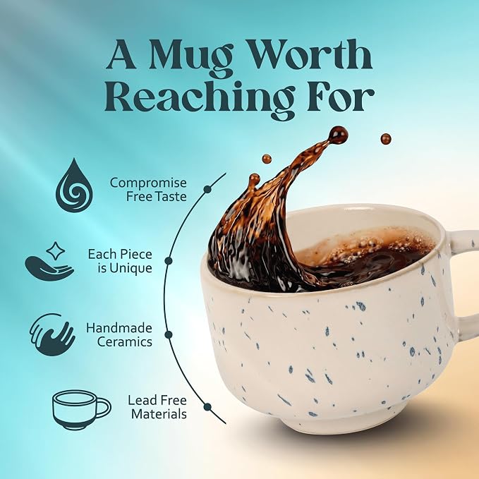 NOVA CERAMICS 16 oz Coffee Mugs - Image 3