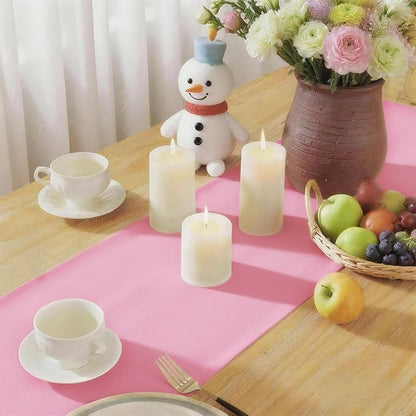 Pink Table Runner, Waterproof Washable Runners 108 Inches Long | Reusable - Image 6