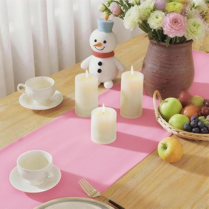Pink Table Runner, Waterproof Washable Runners 90 Inches Long | Reusable 12x90 - Image 6